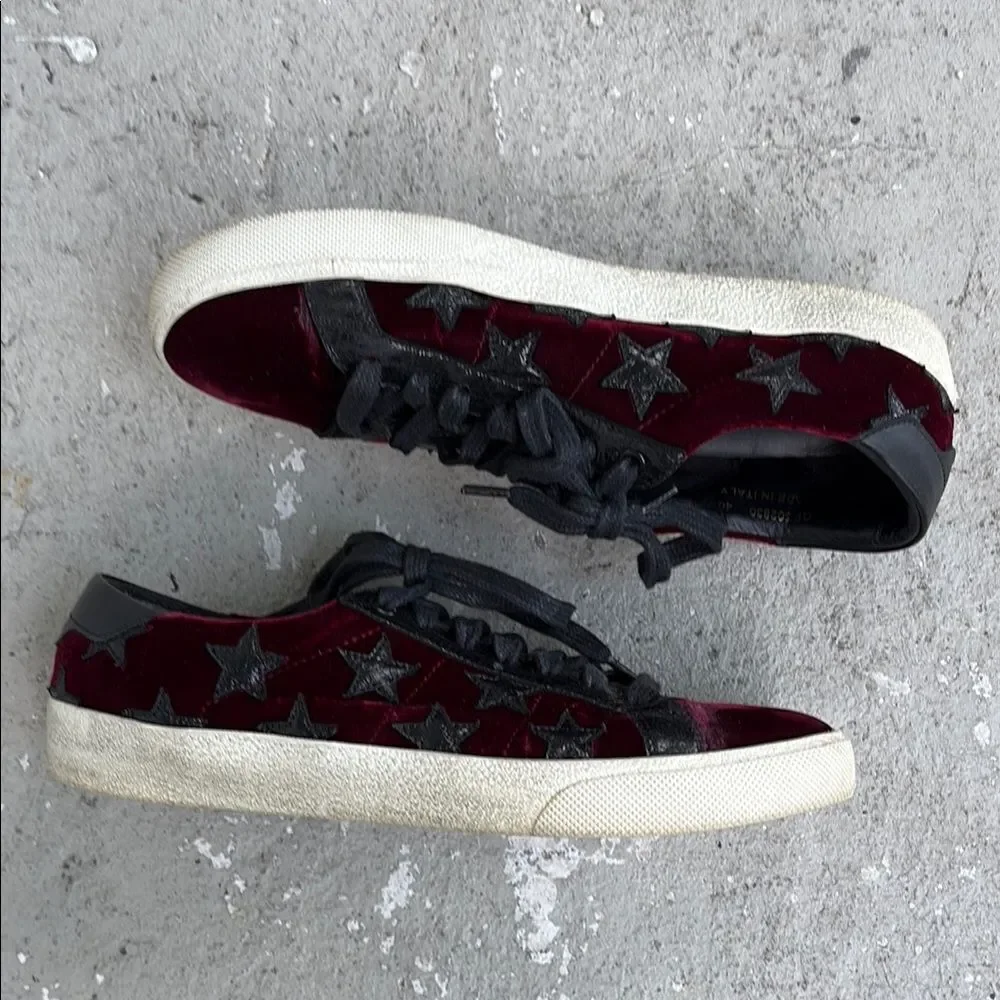 Velvet Saint Laurent sneakers